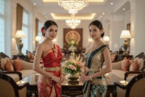 Woman meditating peacefully in a serene garden, practicing mindfulness.