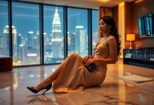 Stack of blueberry pancakes with syrup on a white plate. Breakfast pancakes.